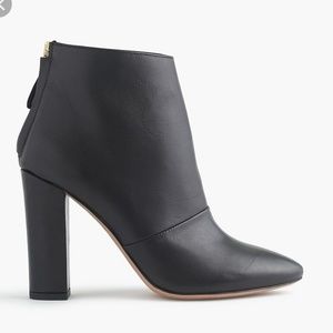 J.Crew Adele black leather ankle boots